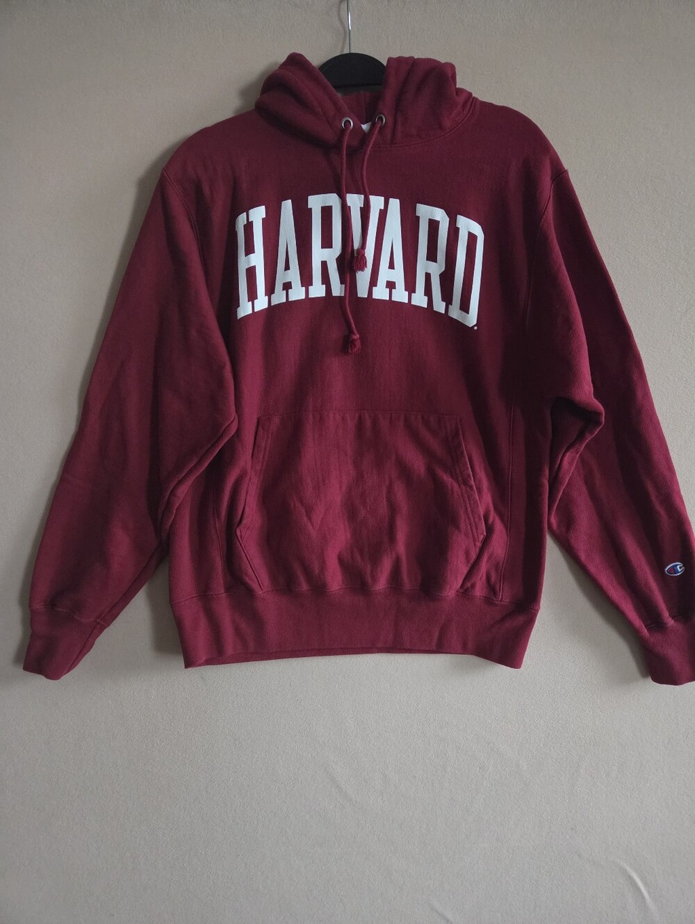 Harvard Champion Reverse Weave Heavyweight Hooded Sweatshirt Size M
